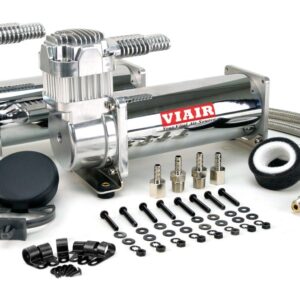 Viair 444C CHROME "Dual Pack" (2) 444C CHROME Compressors, 200psi, 100% Duty @100PSI